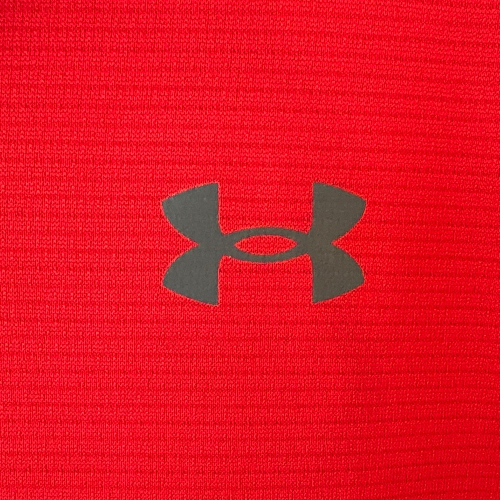 Under Armour Men's Polo Shirt in Red and Gray - Picture 3 of 4